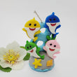 Load image into Gallery viewer, Shark themed candle #8 for cake top