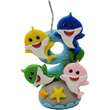Load image into Gallery viewer, Shark themed candle #9 for cake top