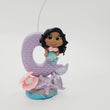 Load image into Gallery viewer, Mermaid Shelby themed candle #0 for cake top
