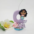 Load image into Gallery viewer, Mermaid Shelby themed candle #0 for cake top
