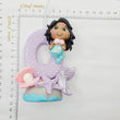 Load image into Gallery viewer, Mermaid Shelby themed candle #0 for cake top
