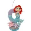 Load image into Gallery viewer, Mermaid themed candle #0 for cake top