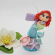 Load image into Gallery viewer, Mermaid themed candle #7 for cake top