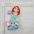 Load image into Gallery viewer, Mermaid themed candle #7 for cake top