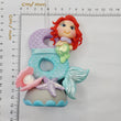 Load image into Gallery viewer, Mermaid themed candle #8 for cake top