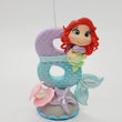 Load image into Gallery viewer, Mermaid themed candle #8 for cake top