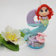 Load image into Gallery viewer, Mermaid themed candle #9 for cake top