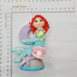 Load image into Gallery viewer, Mermaid themed candle #9 for cake top