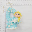 Load image into Gallery viewer, Blond Princess themed candle #0 for cake top