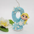 Load image into Gallery viewer, Blond Princess themed candle #0 for cake top