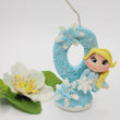 Load image into Gallery viewer, Blond Princess themed candle #0 for cake top