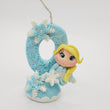 Load image into Gallery viewer, Blond Princess themed candle #0 for cake top