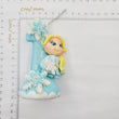 Load image into Gallery viewer, Blond Princess themed candle #1 for cake top