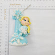 Load image into Gallery viewer, Blond Princess themed candle #1 for cake top