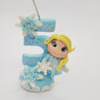 Load image into Gallery viewer, Blond Princess themed candle #5 for cake top