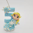 Load image into Gallery viewer, Blond Princess themed candle #5 for cake top
