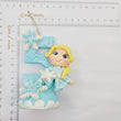 Load image into Gallery viewer, Blond Princess themed candle #5 for cake top