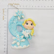 Load image into Gallery viewer, Blond Princess themed candle #6 for cake top