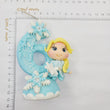 Load image into Gallery viewer, Blond Princess themed candle #6 for cake top