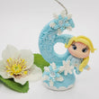 Load image into Gallery viewer, Blond Princess themed candle #6 for cake top