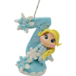 Load image into Gallery viewer, Blond Princess themed candle #7 for cake top