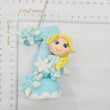 Load image into Gallery viewer, Blond Princess themed candle #7 for cake top