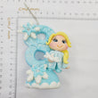 Load image into Gallery viewer, Blond Princess themed candle #8 for cake top