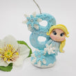 Load image into Gallery viewer, Blond Princess themed candle #8 for cake top