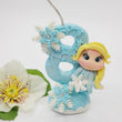 Load image into Gallery viewer, Blond Princess themed candle #8 for cake top
