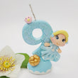 Load image into Gallery viewer, Cinderella themed candle #9 for cake top