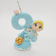 Load image into Gallery viewer, Cinderella themed candle #9 for cake top