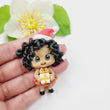 Load image into Gallery viewer, 386 Michaela Xmas Clay Doll for Bow-Center, Jewelry Charms, Accessories, and More
