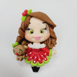 Load image into Gallery viewer, 203 Everleigh Xmas Clay Doll for Bow-Center, Jewelry Charms, Accessories, and More