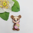 Load image into Gallery viewer, 409 Masha Bear Clay Doll for Bow-Center, Jewelry Charms, Accessories, and More