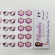 Load image into Gallery viewer, Adhesive Resin Summer Eye-Glasses for Clays V.A 25 Pairs (X-SM -PP) 2.6CM -Multicolor