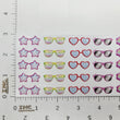 Load image into Gallery viewer, Adhesive Resin Summer Eye-Glasses for Clays V.A 25 Pairs (X-SM -PP) 2.6CM -Multicolor