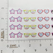 Load image into Gallery viewer, Adhesive Resin Summer Eye-Glasses for Clays V.A 20 Pairs (SM -P) 3.0 CM -Multicolor