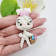 Load image into Gallery viewer, Gwendolyn #239 Clay Doll for Bow-Center, Jewelry Charms, Accessories, and More
