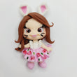 Load image into Gallery viewer, 228 Genevieve 2 Clay Doll for Bow-Center, Jewelry Charms, Accessories, and More