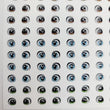 Load image into Gallery viewer, Adhesive Resin Eyes for Clays Multicolor STY R018 (X-SM / PP) 40 Pairs