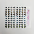 Load image into Gallery viewer, Adhesive Resin Eyes for Clays Multicolor STY R018 (SM / P) 40 Pairs