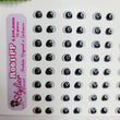 Load image into Gallery viewer, Adhesive Resin Eyes for Clays BLACK STY R061 PP 72Pairs