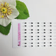 Load image into Gallery viewer, Adhesive Resin Eyes for Clays BLACK STY R007 P (SM) 40 Pairs