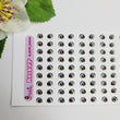 Load image into Gallery viewer, Adhesive Resin Eyes for Clays BROWN STY R018 (PP - X-SM)  72Pairs
