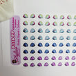 Load image into Gallery viewer, Adhesive Resin Eyeshadows for Clays Multicolor STY R116 (X-SM - PP) 72Pairs