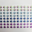 Load image into Gallery viewer, Adhesive Resin Eyeshadows for Clays Multicolor STY R116 (SM - P) 64Pairs