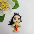 Load image into Gallery viewer, Mulan #421 Clay Doll for Bow-Center, Jewelry Charms, Accessories, and More