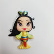 Load image into Gallery viewer, Mulan #421 Clay Doll for Bow-Center, Jewelry Charms, Accessories, and More
