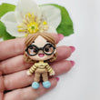 Load image into Gallery viewer, Priya Mangal #472 Clay Doll for Bow-Center, Jewelry Charms, Accessories, and More