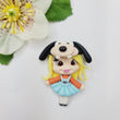 Load image into Gallery viewer, Daisy Linguee #133 Clay Doll for Bow-Center, Jewelry Charms, Accessories, and More